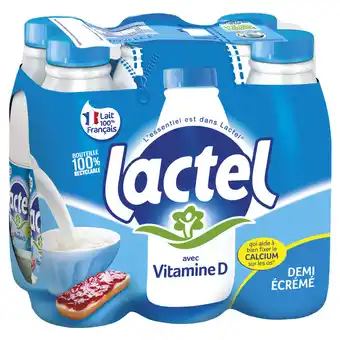 Auchan Supermarché Lait demi-écrémé lactel offre