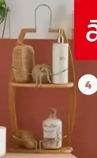 Auchan Valet de douche bambou et inox offre