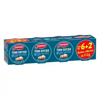 Auchan Supermarché Thon entier nature péche durable msc saupiquet offre