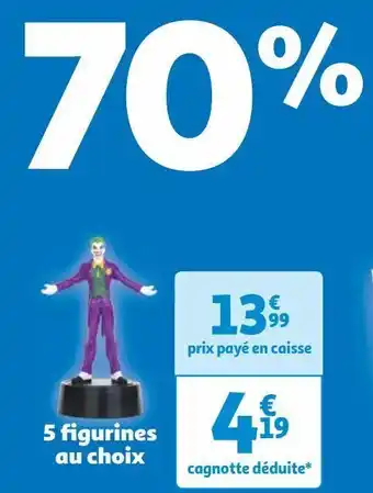 Auchan 5 figurines au choix offre