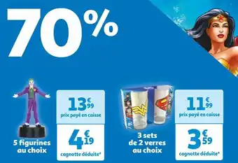 Auchan 3 sets de 2 verres au choix offre