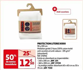 Protection literie dodo