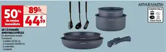 Auchan Supermarché Set à poignée amovible 8 pièces offre