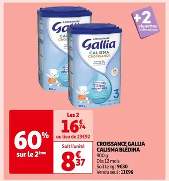 Auchan Gallia croissance calisma blédina offre