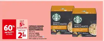 Auchan Starbucks capsules caramel macchiato dolce gusto offre