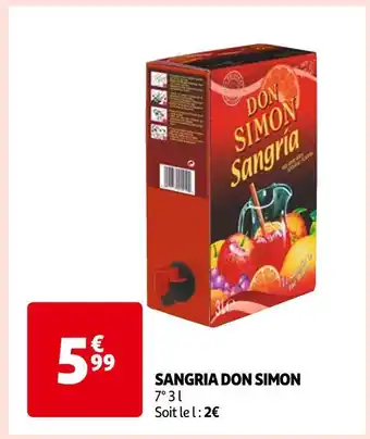 Auchan Don simon sangria offre
