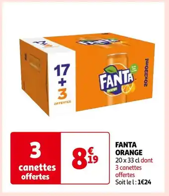 Auchan Fanta fanta orange offre