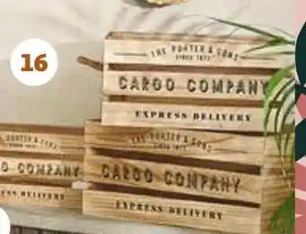 Auchan Actuel caisse en bois offre
