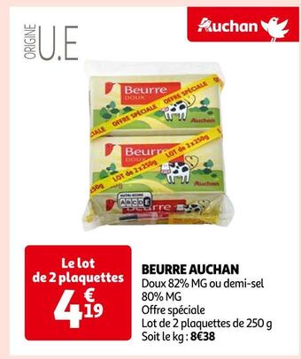 Auchan Auchan beurre offre