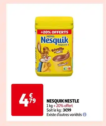 Auchan Nestle nesquik offre