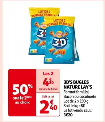 Auchan Lay's 3d's bugles nature lay's offre