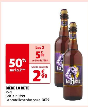 Auchan La bête bière offre
