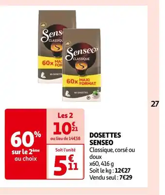 Auchan Senseo dosettes offre