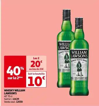 Auchan William lawson's whisky offre
