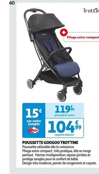 Trottine poussette googoo