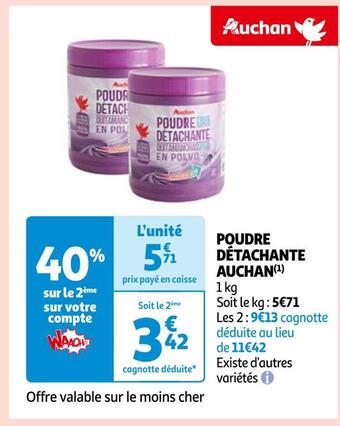 Auchan Auchan poudre détachante(1) offre