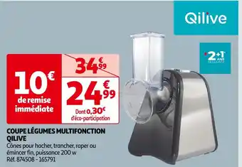 Auchan Qilive coupe légumes multifonction offre