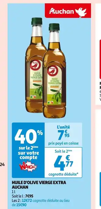 Auchan Auchan huile d'olive vierge extra offre