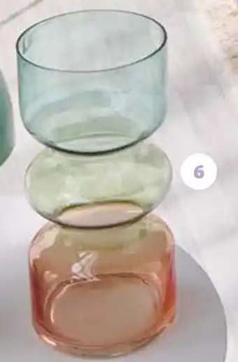 Auchan Actuel vase verre h.25 cm offre