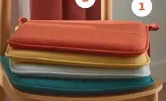 Auchan Actuel galette de chaise plate offre
