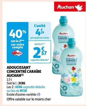 Auchan adoucissant concentré caraïbe(1)