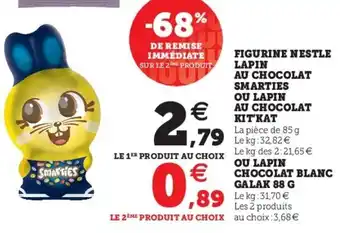 Super U Figurine Nestle Lapin offre