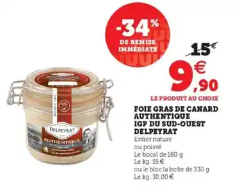 Super U Foie Gras De Canard offre