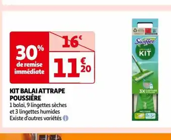 Auchan KIT BALAI ATTRAPE POUSSIERE offre