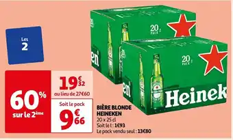 Auchan Supermarché BIÈRE BLONDE HEINEKEN offre