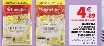Super U Spaetzle Ou Knepfle Aux offre