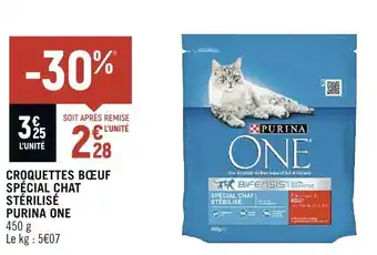 Purina one croquettes bĆuf spĂ©cial chat stĂ©rilisĂ©