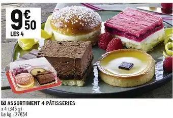 Assortiment 4 pâtisseries