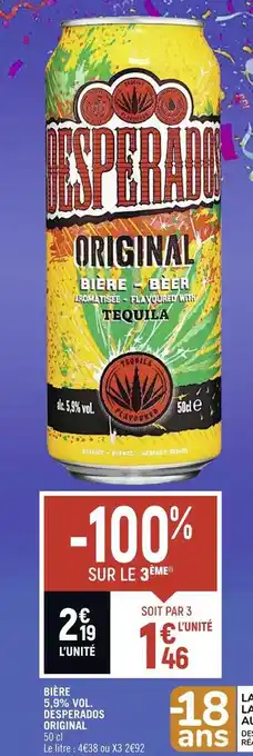 Desperados bière 5,9% vol. original