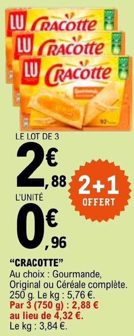E.Leclerc "CRACOTTE" offre