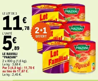 E.Leclerc LE RAVIOLI "PANZANI" offre