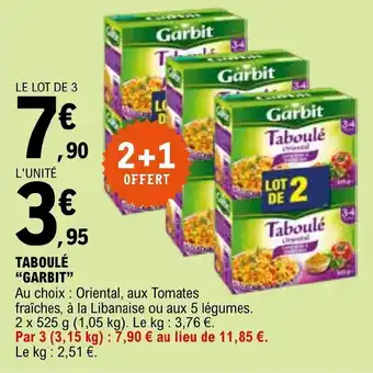 TABOULĂ "GARBIT"