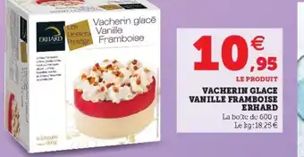 Super U Vacherin Glace Vanille Framboise offre