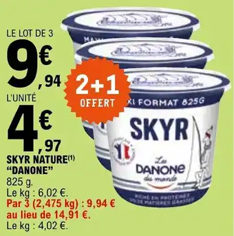 SKYR NATURE(¹) "DANONE" 825 g.