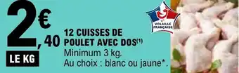 E.Leclerc 12 CUISSES DE POULET AVEC DOS(¹) offre