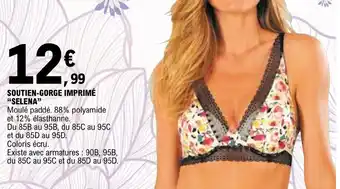 E.Leclerc SOUTIEN-GORGE IMPRIMÉ "SELENA" offre