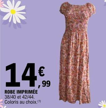 E.Leclerc ROBE IMPRIMÉE offre