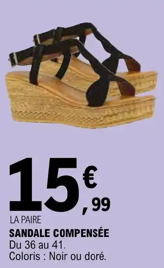 E.Leclerc SANDALE COMPENSÉE offre