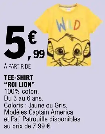 E.Leclerc TEE-SHIRT "ROI LION" offre