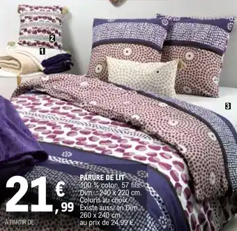 E.Leclerc PARURE DE LIT offre