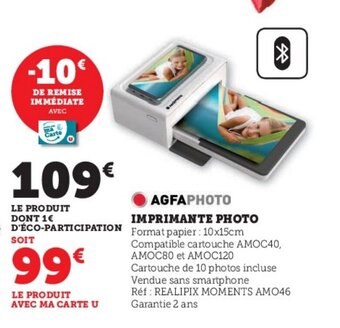 Super U IMPRIMANTE PHOTO offre