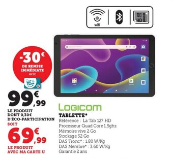 Super U TABLETTE offre
