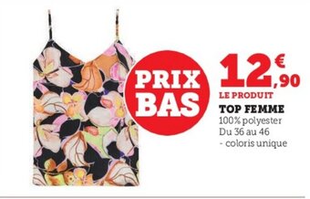 Super U TOP FEMME offre