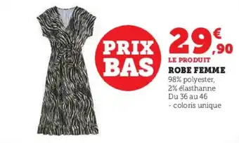 Super U ROBE FEMME offre