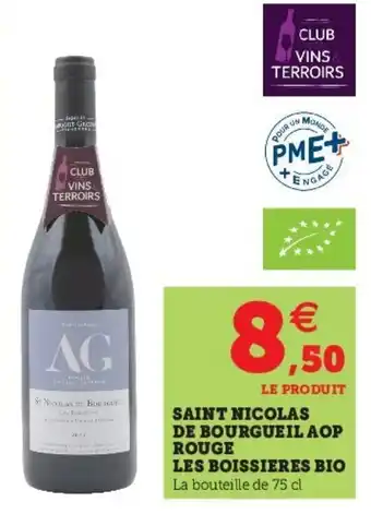 Super U Saint Nicolas De Bourgueil AOP offre