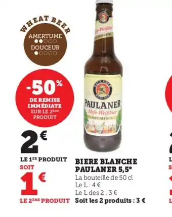 Super U BIERE BLANCHE offre